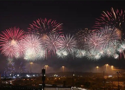 错那县焰火晚会